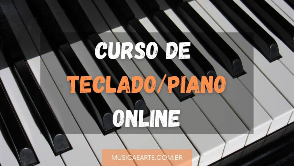 Aula de música piano pela internet em casa. estudar online